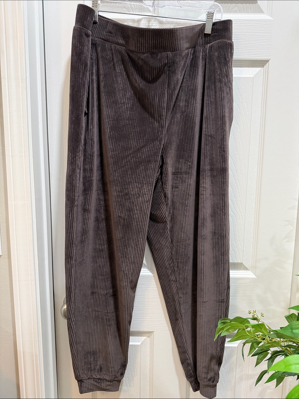 Avia Dark Brown Corduroy Jogger Pants
